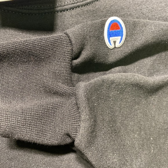 Champion Crewneck Sweatshirt Mens 2XL Black Gothic Grunge Day Of Dead Skull Rose - Picture 7 of 10